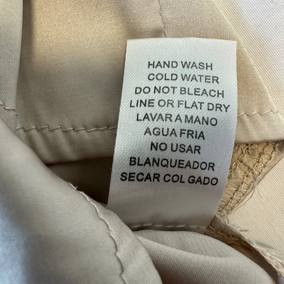 WOMENS SATIN BLOUSE, CHAMPAGNE COLOUR, SIZE  M | TRIPLE SEVEN - Picture 15 of 15